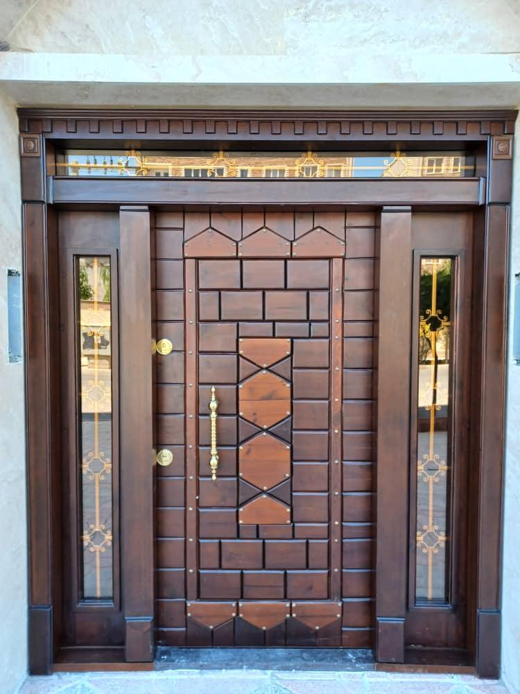 درب لابی چوبی